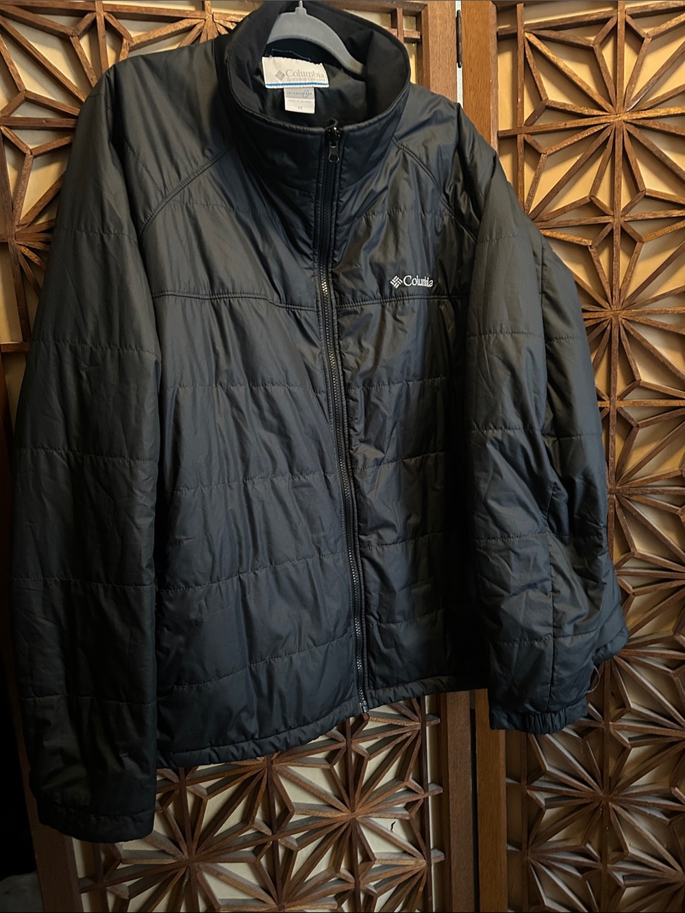 Columbia Black Quilted Puffer Jacket 4x